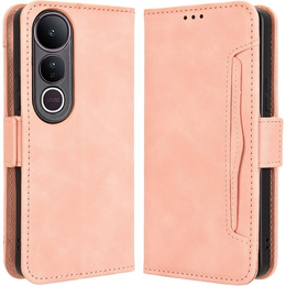 Klapkové puzdro pre Vivo V50 Lite 4G / 5G, Card Slot, ružové
