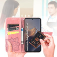 Klapkové puzdro pre Motorola Edge 60 / 60 Fusion, Butterfly, ružové rose gold
