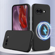 Obal na mobil pre Google Pixel 9A, Silicone MagSafe, čierne