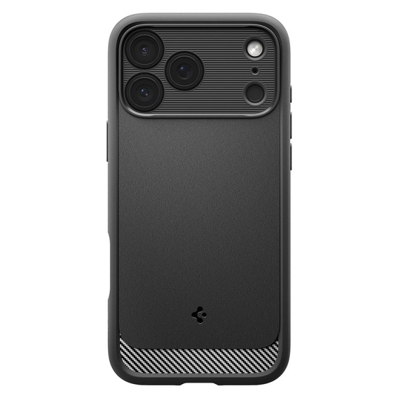 Puzdro Spigen Rugged Armor MagSafe pre iPhone 17 Pro, matná čierna