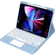 Puzdro + klávesnica iPad Air 10.9 4 2020 / 5 2022, Touchpad, modré