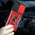 Obal na mobil pre Samsung Galaxy M35, CamShield Slide, červené