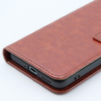 Klapkové puzdro pre Xiaomi 13T / 13T Pro, Crazy Horse Wallet, hnedé