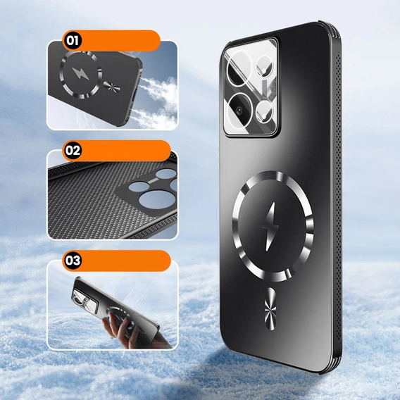 Puzdro pre Oppo Reno 13, MagSafe, čierne