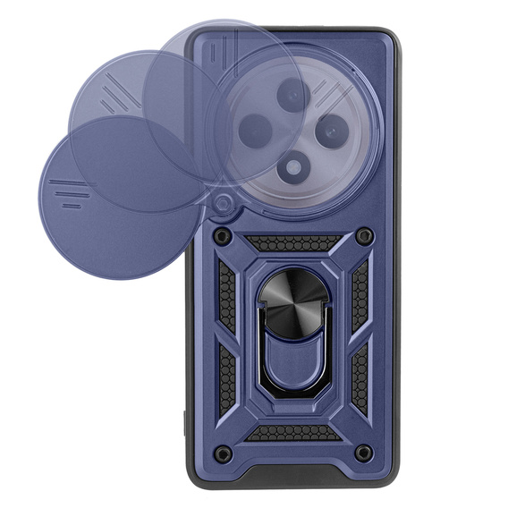 Obal na mobil pre Oppo Reno 12FS / Oppo Reno 12F, CamShield Slide, modré