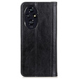 Flipové puzdro pre Honor 200 Pro 5G, Split Leather, čierne