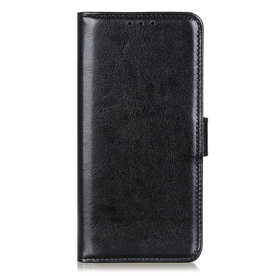 Puzdro Crazy Horse Wallet flip pre Google Pixel 10a, čierne