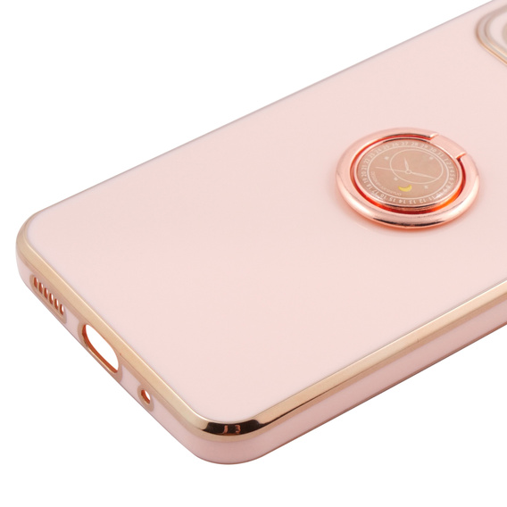 Obal na mobil pre Xiaomi Redmi 12C, Electro Ring, ružové rose gold