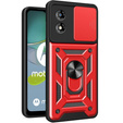 Obal na mobil pre Motorola Moto E13, CamShield Slide, červené