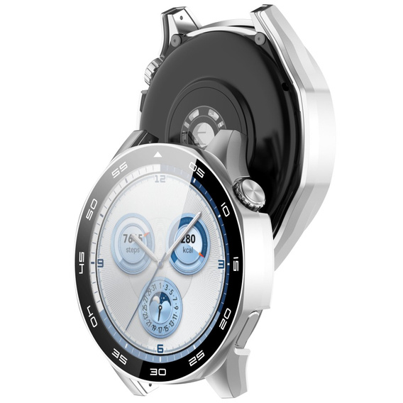 Puzdro 2v1 + tvrdené sklo pre Huawei Watch GT 5 46mm, priehľadné
