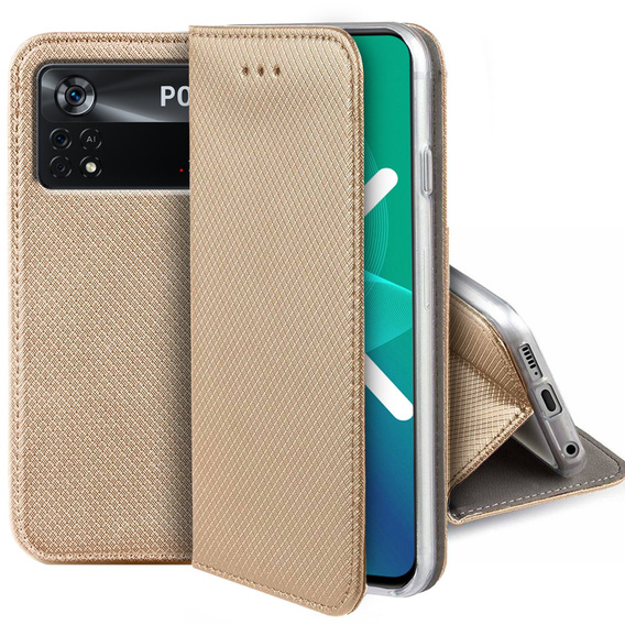Klapkové puzdro pre Xiaomi Poco X4 Pro 5G, Wallet Smart Magnet, modré