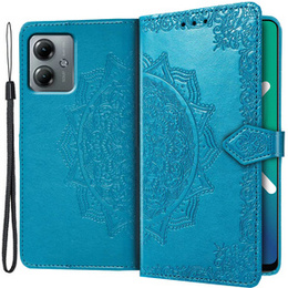 Klapkové puzdro pre Motorola Moto G14, Mandala, modré