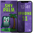 Tmavé sklo na ochranu súkromia Shy Palm pre iPhone 11