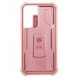 Obrnené puzdro pre Samsung Galaxy S22, Dexnor Full Body, ružové rose gold