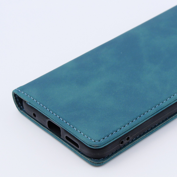 Puzdro pre Xiaomi Redmi Note 12 4G, ERBORD Vintage, peňaženka s chlopňou, modré
