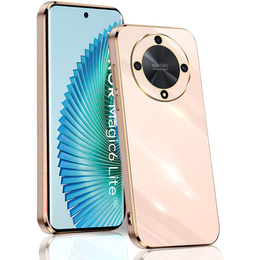 Puzdro pre Honor Magic 6 Lite 5G, Glamour CamShield, ružové rose gold