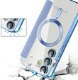 Klapkové puzdro pre Samsung Galaxy S25 FE, RFID Wallet MagSafe CamShield, modré