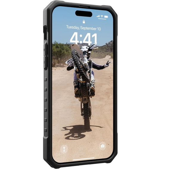 Urban Armor Gear Obal na mobil pre iPhone 15 Plus, Pathfinder MagSafe, transparentné / čierne