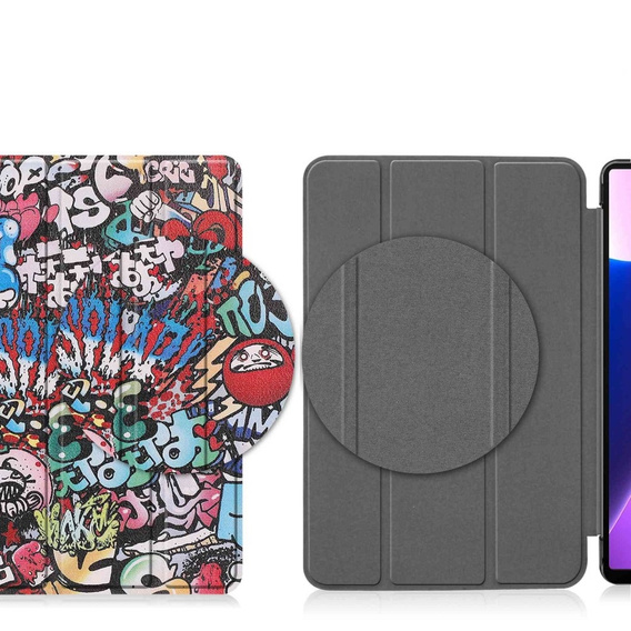 Puzdro pre Lenovo Tab M10 Plus 10.6 Gen 3 TB-125F TB-128F, Smartcase, graffiti