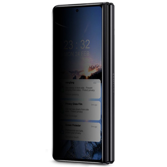 IMAK Privacy Tempered Glass pre Samsung Galaxy Z Fold4 5G - Black