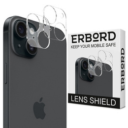 2x tvrdené sklo ERBORD na kameru iPhone 15 / 15 Plus