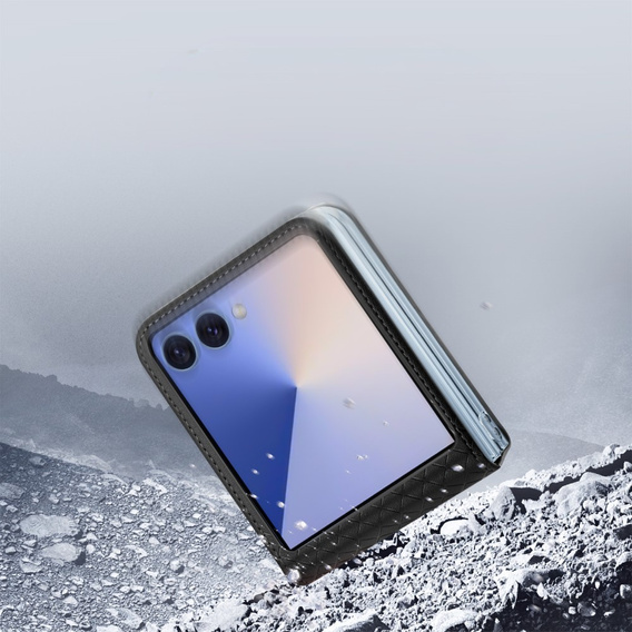 Puzdro Dux Ducis pre Samsung Galaxy Z Flip7 5G, Bril, čierne
