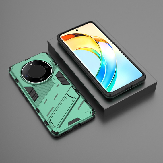 Puzdro pre Honor Magic 6 Lite 5G, Military kickstand, zelený