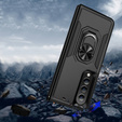Pancierované obal na mobil pre do Samsung Galaxy Z Fold 4 5G, Nox Case Ring, čierne