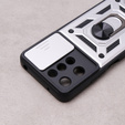 Obal na mobil pre Xiaomi Redmi 12, CamShield Slide, strieborné