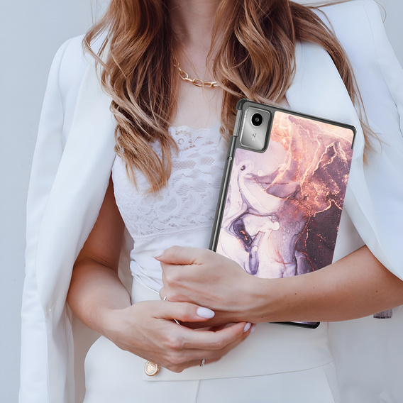 Puzdro pre Lenovo Tab M11, Smartcase, Marble 3#