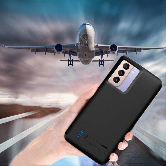 Puzdro s 4800mAh batériou pre Samsung Galaxy S22, čierne