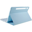 Puzdro + klávesnica Samsung Galaxy Tab S7 T870/T875 / S8, Pen Slot, modré