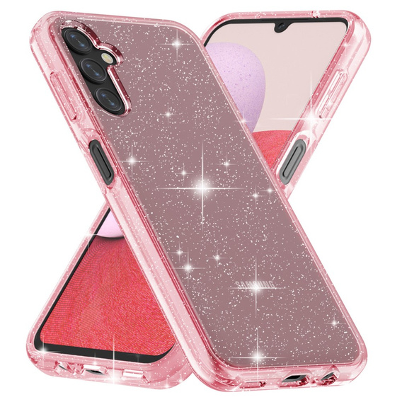 Obal na mobil pre Samsung Galaxy A14 4G/5G, Glittery Powder, ružové