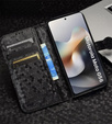 Flipové puzdro pre Motorola Moto G56 5G, Wallet Rhombus, čierne