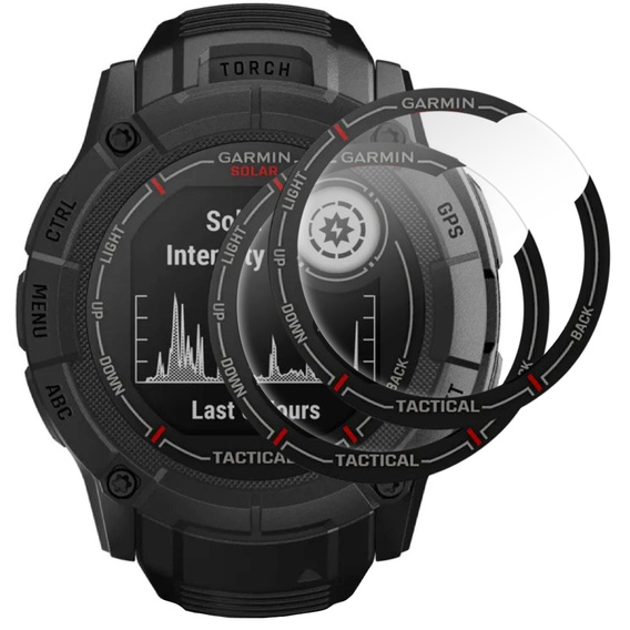 2x hybridné sklo ERBORD pre Garmin Instinct 2X