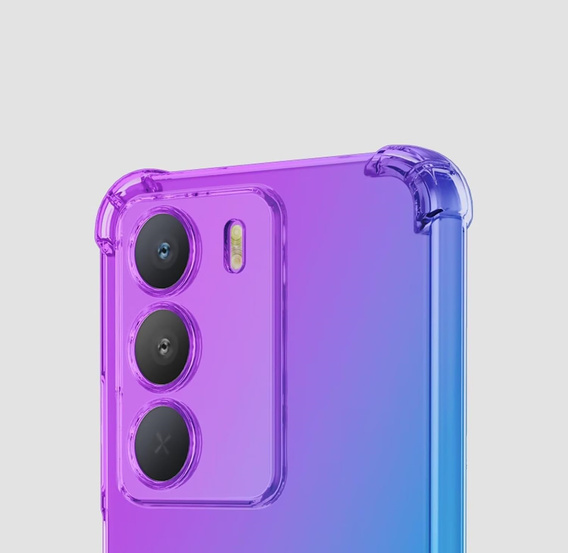 Puzdro pre Realme 14X / Realme C75, Gradient Dropproof, Fialová / modrá
