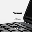 Puzdro + klávesnica iPad 7/8/9 10.2 2019 / 2020 / 2021, NILLKIN Bumper Pen Slot, čierne