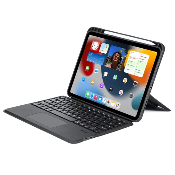 Puzdro + klávesnica iPad Pro 12.9 2021 / 2020, Dux Ducis Magnetic Keyboard, čierne