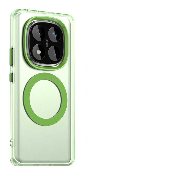 Puzdro pre Xiaomi Redmi Note 14 Pro 5G / Poco X7 5G, Fusion Hybrid, pre MagSafe, zelený