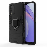 Obal na mobil pre Xiaomi Redmi 9T / Poco M3, Kickstand Ring, čierne