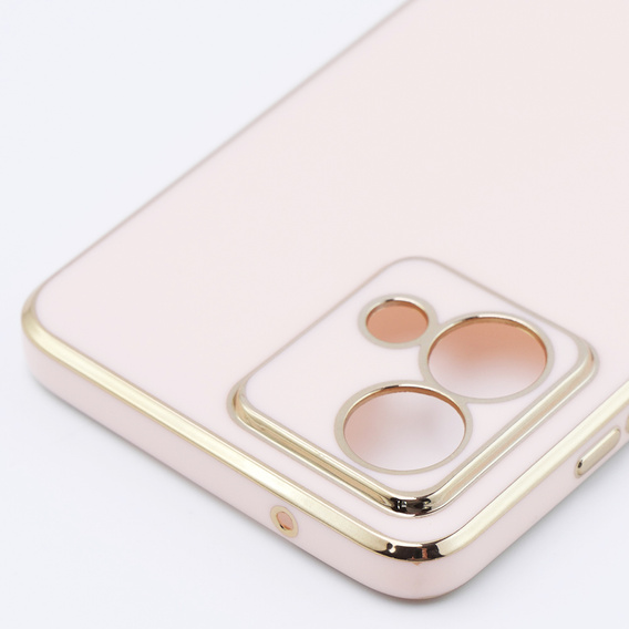 Puzdro pre Motorola Moto G84 5G, Glamour CamShield, ružové rose gold