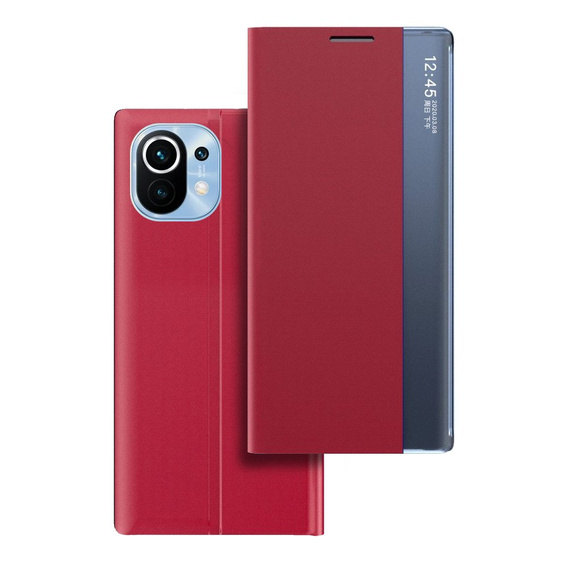Flipové puzdro pre Xiaomi Mi 11, Side View, červené