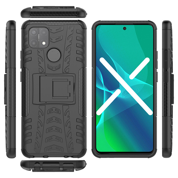 Obal na mobil pre OPPO A15 / A15s, Tire Armor, čierne