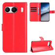 Klapkové puzdro pre OnePlus Nord 4, Crazy Horse Wallet, červené