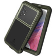 Love Mei Obal na mobil pre Samsung Galaxy A53 5G, armored with glass, zelený