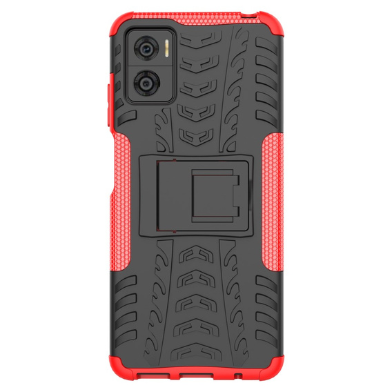 Obal na mobil pre Motorola Moto E22 / E22i, Tire Armor, čierne / červené