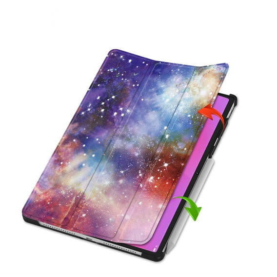 Puzdro pre Lenovo Yoga Tab Plus, Smartcase, galaxy
