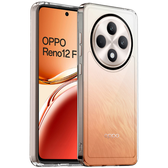 Obal na mobil pre Oppo Reno 12FS / 12F, Fusion Hybrid, priehľadné