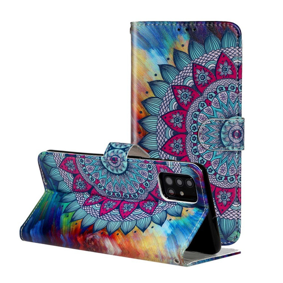 Klapkové puzdro pre Samsung Galaxy A51, Wallet, Mandala Flower