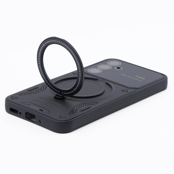 Pancierované puzdro pre Samsung Galaxy A54 5G, CamShield MagSafe, čierne